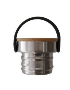 TAPÓN DE ACERO INOXIDABLE Y BAMBÚ PARA BOTELLAS BASIC STEEL