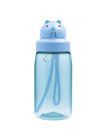 BOTELLA REUTILIZABLE DE TRITAN 0,45 L AZUL. TAPÓN OBY