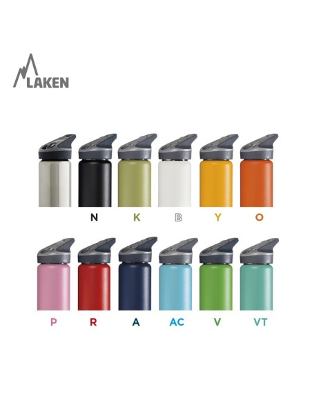 COLORES BOTELLA TÉRMICA DE ACERO INOXIDABLE 0,35 L, 0,50 L, 0,75 L, 1 L JANNU