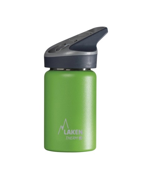 STAINLESS STEEL GREEN THERMO BOTTLE 0.35L JANNU
