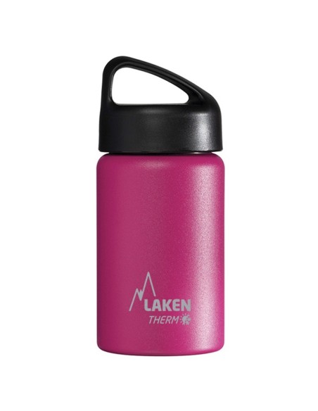 BOTELLA TÉRMICA DE ACERO INOXIDABLE 0,35 L FUCSIA. TAPÓN CLASSIC