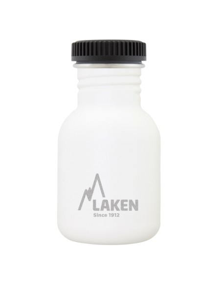 BOTELLA DE ACERO INOXIDABLE 0,35 L BLANCA BASIC STEEL