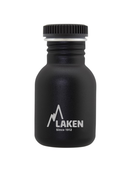 STAINLESS STEEL BASIC STEEL BOTTLE 0,35L (BLACK CAP)