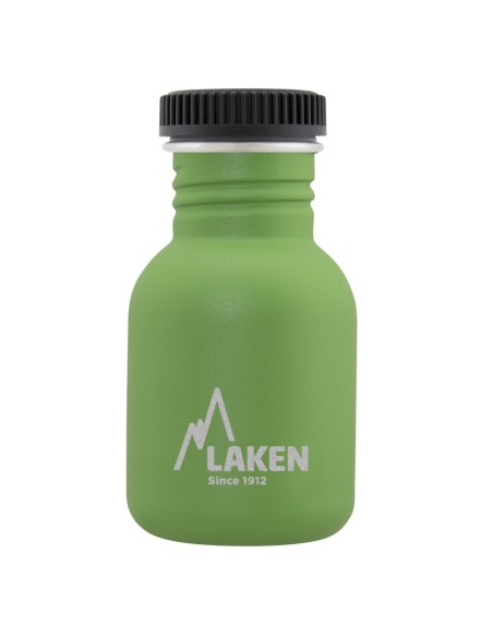 BOTELLA DE ACERO INOXIDABLE 0,35 L VERDE BASIC STEEL
