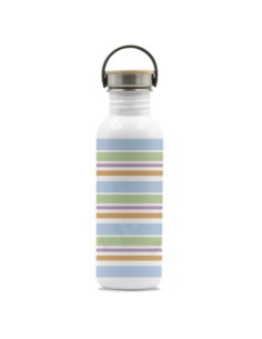 DRINK LIFE! BANDS BASIC STEEL BOTTLE BAMBOO AND STAINLESS STEEL CAP 2