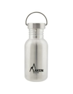 BASIC STEEL BOTTLE 0,35L STAINLESS STEEL CAP 2