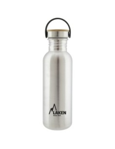 STAINLESS STEEL BOTTLE BASIC STEEL 0.35L, 0.50L, 0.75L, 1L BAMBOO STAINLESS STEEL CAP 2