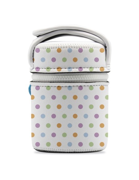 INSULATED STAINLESS STEEL THERMOS FOR FOOD 1L WITH INTERIOR CONTAINERS