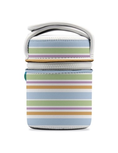 INSULATED STAINLESS STEEL THERMOS FOR FOOD 1L WITH INTERIOR CONTAINERS