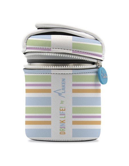 STAINLESS STEEL THERMO FLASK FOOD DRINK LIFE! BANDS 1L