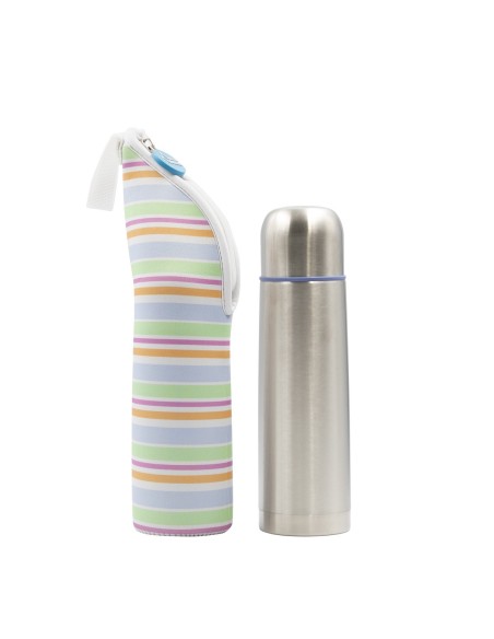 STAINLESS STEEL THERMO FLASK LIQUIDS DRINK LIFE! BANDS 0.35L, 0.50L