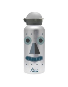 BOTELLA INFANTIL DE ALUMINIO ROBOT 0,45 L TAPÓN HIT