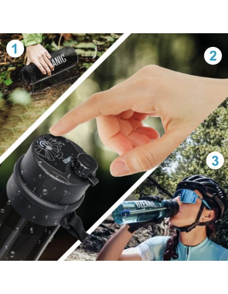 OZEANIC: BOTELLA PURIFICADORA DE AGUA CON OZONO - INSTRUCCIONES DE USO