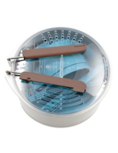 SET DE CAMPING VIVAC DE ACERO INOX Y POLIPROPILENO 1 PAX 2