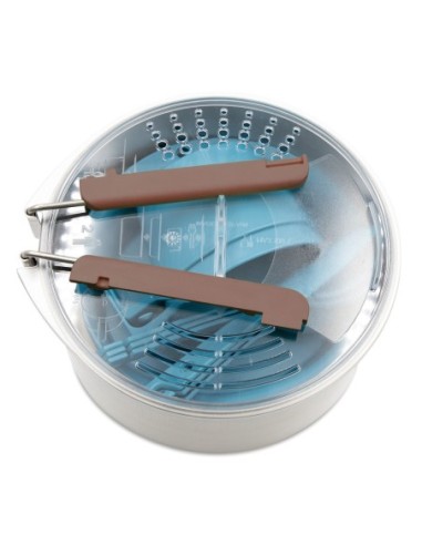 SET DE CAMPING VIVAC DE ACERO INOX Y POLIPROPILENO - LAKEN