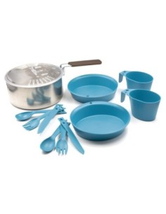 SET DE CAMPING VIVAC DE ACERO INOX Y POLIPROPILENO 2 PAX