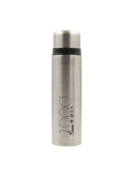STAINLESS STEEL THERMO LIQUIDS FLASK WITH CAP-MUG 1L