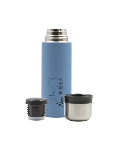 STAINLESS STEEL THERMO LIQUIDS FLASK WITH CAP-MUG