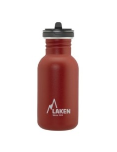 STAINLESS STEEL BASIC STEEL BOTTLE WITH FLOW CAP 500ML RED COLOUR