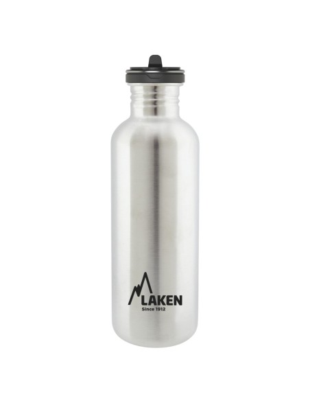 STAINLESS STEEL BASIC STEEL BOTTLE WITH FLOW CAP 1L METAL COLOUR