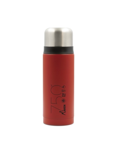 STAINLESS STEEL THERMO LIQUIDS FLASK WITH CAP-MUG 0.75L