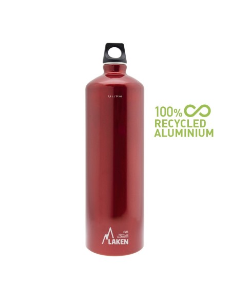 RED ALUMINIUM FUTURA BOTTLE 100% PCR 1L