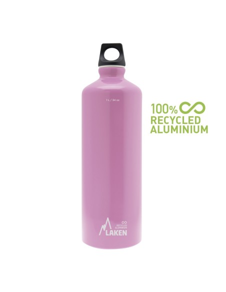 PINK ALUMINIUM FUTURA BOTTLE 100% PCR 1L