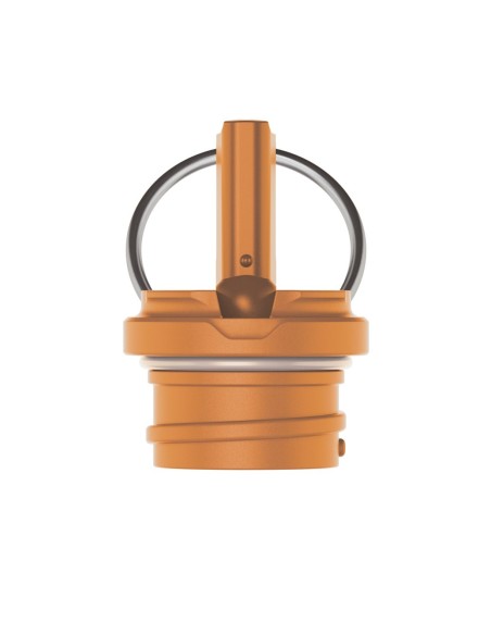 OPENED ORANGE FLOW CAP - FRONT VIEW