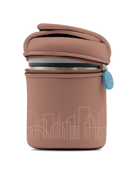 STAINLESS STEEL THERMO FLASK FOOD DRINK LIFE! CITY 1L