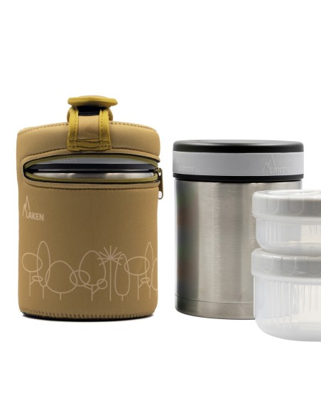 TERMO PARA SÓLIDOS DE ACERO INOXIDABLE DRINK LIFE! FOREST 1 L