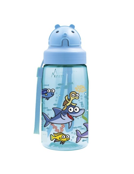 SEA FRIENDS: BOTELLA DE TRITAN 0,45 L CON TAPÓN OBY