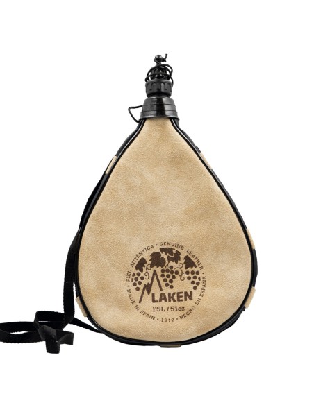 LEATHER CANTEEN STRAIGHT FORM 1.5L