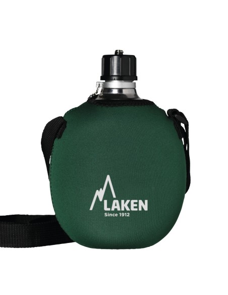 Ultralight Aluminium Canteen 1Liter Narrow Mouth Neoprene Cover