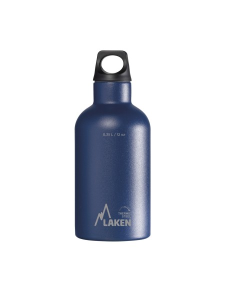 DARK BLUE STAINLESS STEEL THERMO BOTTLE 0.35L FUTURA