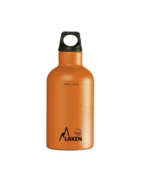 ORANGE STAINLESS STEEL THERMO BOTTLE 0.35L, FUTURA