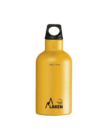 YELLOW STAINLESS STEEL THERMO BOTTLE 0.35L FUTURA