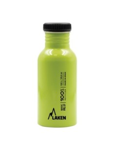 BOTELLA DE ALUMINIO DE BOCA ANCHA PLAIN 0,60L VERDE MANZANA