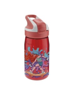 SKATE: BOTELLA DE TRITAN ROJA DE 0,45L CON TAPÓN SUMMIT