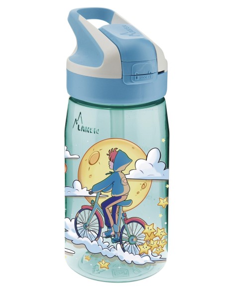 GO TO THE MOON: BOTELLA DE TRITAN AZUL DE 0,45L CON TAPÓN SUMMIT