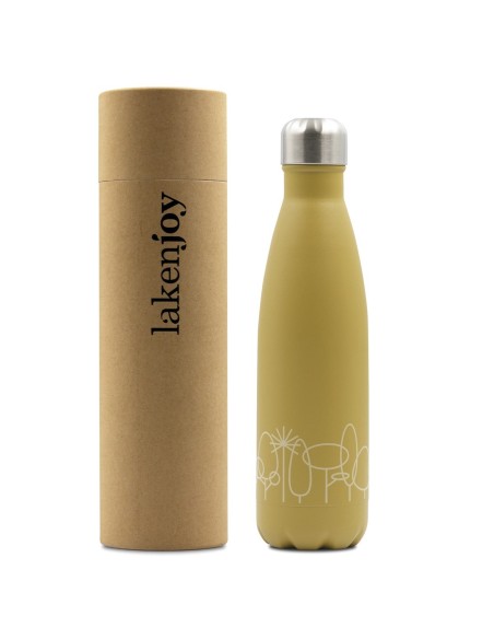 BOTELLA TÉRMICA DE ACERO INOXIDABLE 0,50 L LAKENJOY DRINK LIFE! FOREST